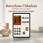 Barcelona Útikalauz + 170 hely Térképes Lista