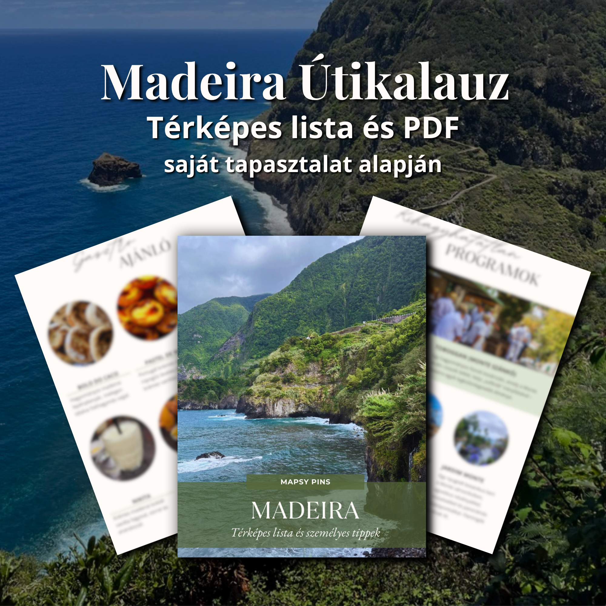 Madeira Útikalauz + 110 hely térképen